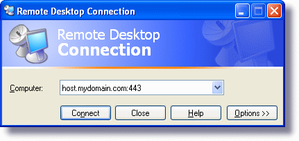 Remote Desktop Connect to an alternate port
